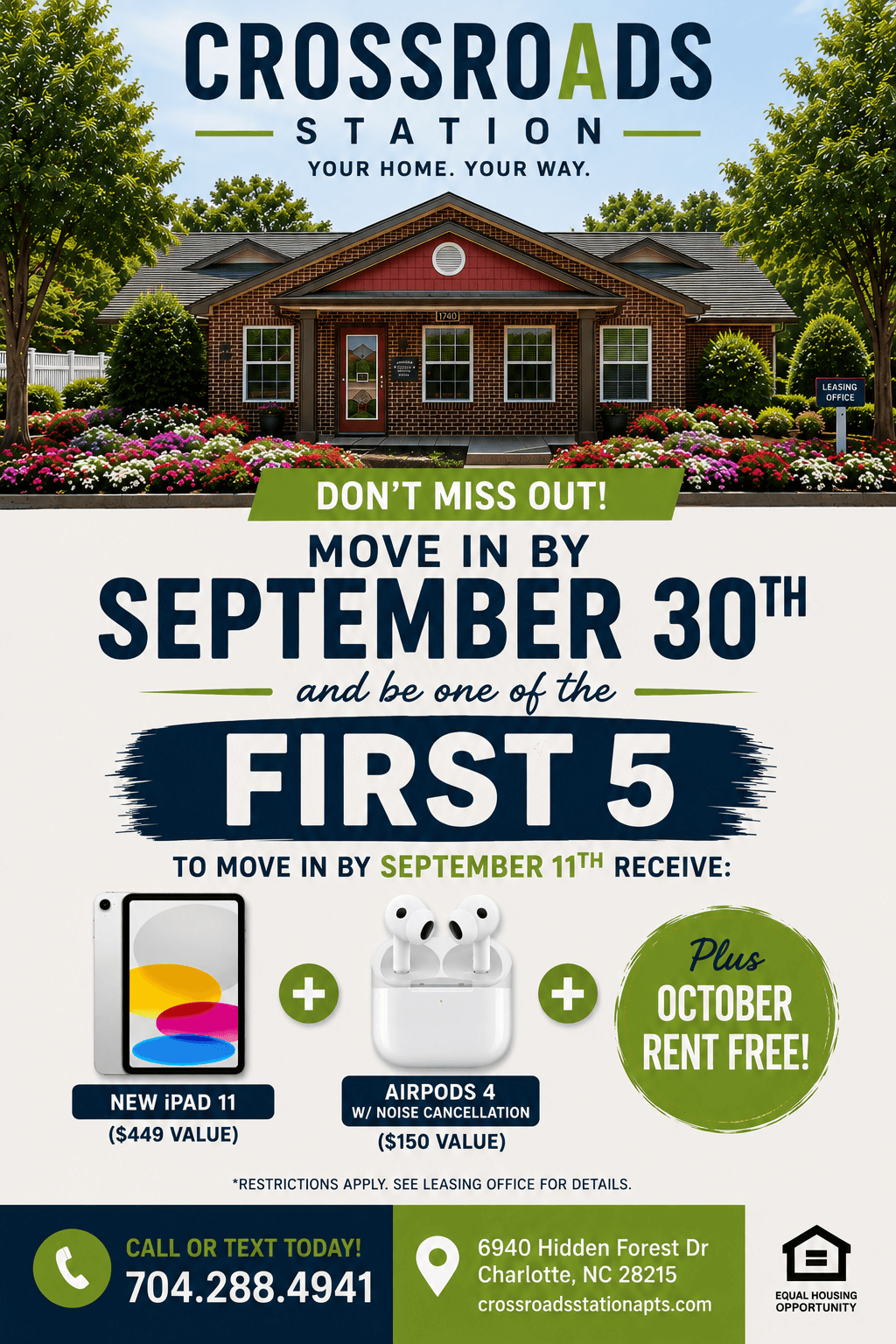 Check out our current leasing promotion!